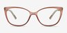 Ign Crystal Light Pink PlasticEyeglass Frames from EyeBuyDirect, Front View