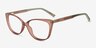Ign Crystal Light Pink PlasticEyeglass Frames from EyeBuyDirect, Angle View