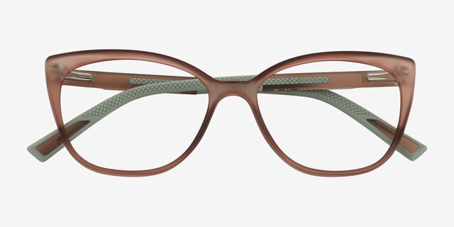 Ign Crystal Light Pink PlasticEyeglass Frames from EyeBuyDirect, Closed View