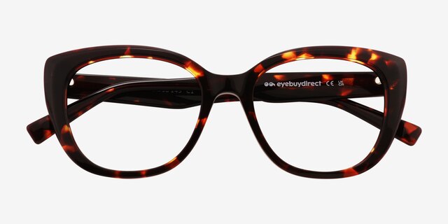 Billow Tortoise AcetateEyeglass Frames from EyeBuyDirect, Closed View