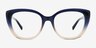 Billow Blue Brown AcetateEyeglass Frames from EyeBuyDirect, Front View