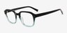 Breaker Black Green AcetateEyeglass Frames from EyeBuyDirect, Angle View