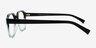 Breaker Black Green AcetateEyeglass Frames from EyeBuyDirect, Side View