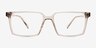Roll Gray PlasticEyeglass Frames from EyeBuyDirect, Front View