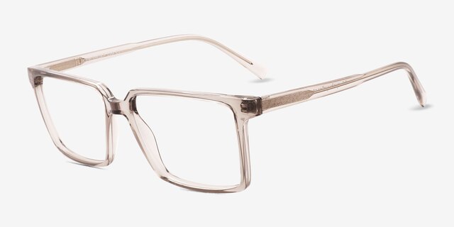 Roll Gray PlasticEyeglass Frames from EyeBuyDirect, Angle View