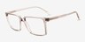 Roll Gray PlasticEyeglass Frames from EyeBuyDirect, Angle View