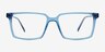 Roll Blue PlasticEyeglass Frames from EyeBuyDirect, Front View