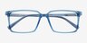 Roll Blue PlasticEyeglass Frames from EyeBuyDirect, Closed View