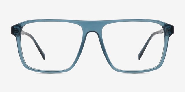 Whitecap Blue PlasticEyeglass Frames from EyeBuyDirect, Front View