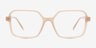 Surfer Peach PlasticEyeglass Frames from EyeBuyDirect, Front View