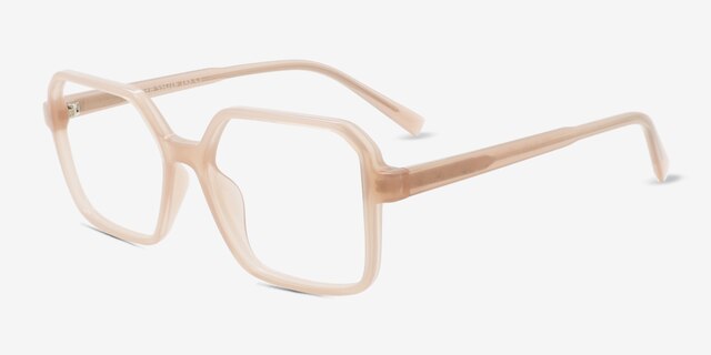Surfer Peach PlasticEyeglass Frames from EyeBuyDirect, Angle View