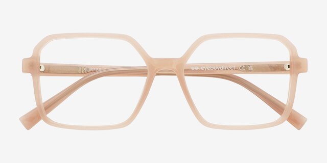 Surfer Peach PlasticEyeglass Frames from EyeBuyDirect, Closed View