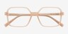 Surfer Peach PlasticEyeglass Frames from EyeBuyDirect, Closed View