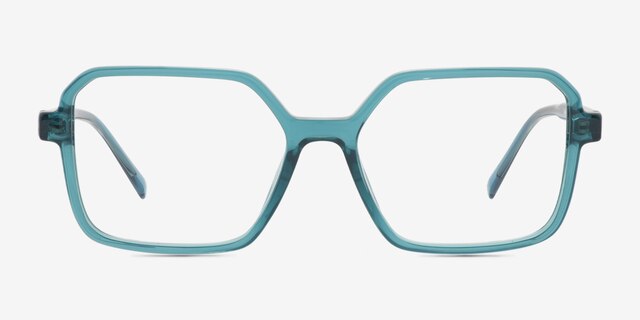 Surfer Green PlasticEyeglass Frames from EyeBuyDirect, Front View