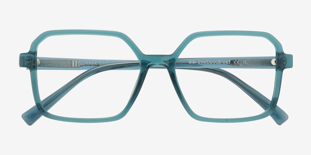 Surfer Green PlasticEyeglass Frames from EyeBuyDirect, Closed View