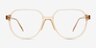 Serene Clear Orange PlasticEyeglass Frames from EyeBuyDirect, Front View