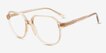 Serene Clear Orange PlasticEyeglass Frames from EyeBuyDirect, Angle View