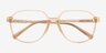Serene Clear Orange PlasticEyeglass Frames from EyeBuyDirect, Closed View