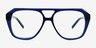 Sea Navy AcetateEyeglass Frames from EyeBuyDirect, Front View