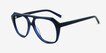 Sea Navy Alternative MaterialsEyeglass Frames from EyeBuyDirect, Angle View