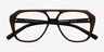 Sea Chocolate AcetateEyeglass Frames from EyeBuyDirect, Closed View