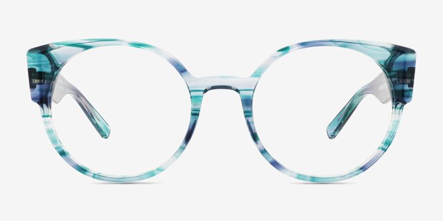 Tsunami Floral AcetateEyeglass Frames from EyeBuyDirect, Front View