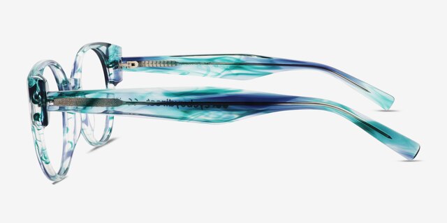 Tsunami Floral AcetateEyeglass Frames from EyeBuyDirect, Side View