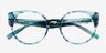 Tsunami Floral AcetateEyeglass Frames from EyeBuyDirect, Closed View