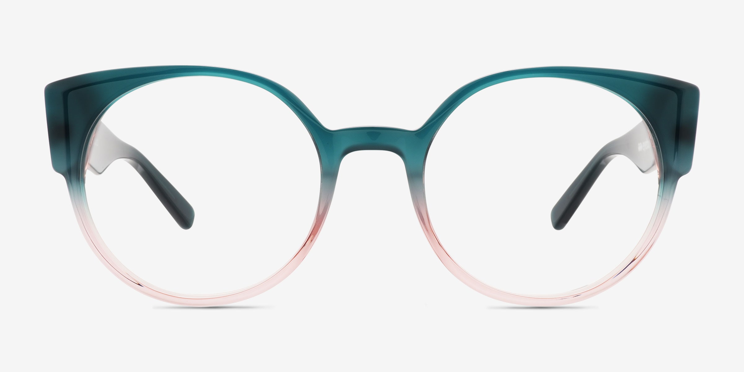 Tsunami Round Green Pink Full Rim Eyeglasses | Eyebuydirect