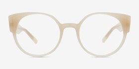 Tsunami Blanche Acétate Montures de lunettes de vue d'EyeBuyDirect, Vue de Face