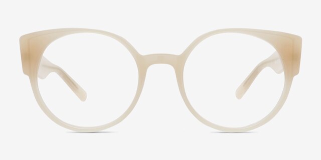 Tsunami White AcetateEyeglass Frames from EyeBuyDirect, Front View