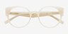 Tsunami White AcetateEyeglass Frames from EyeBuyDirect, Closed View