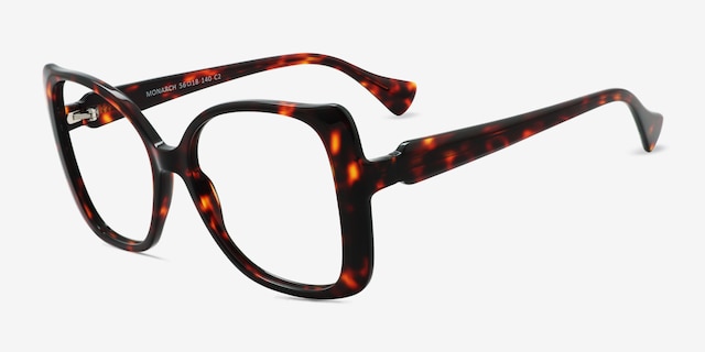 Monarch Tortoise AcetateEyeglass Frames from EyeBuyDirect, Angle View