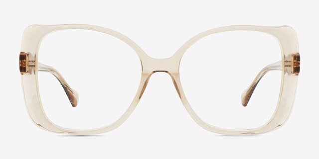 Monarch Brown AcetateEyeglass Frames from EyeBuyDirect, Front View