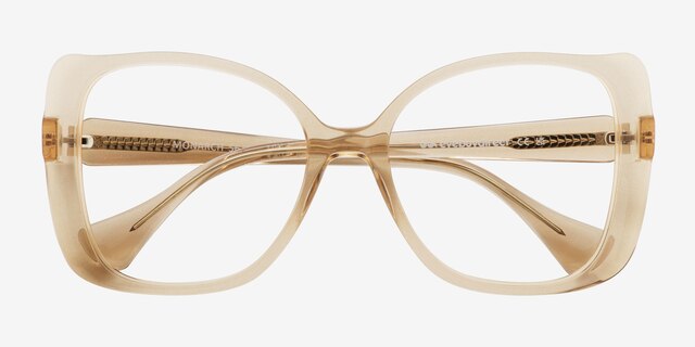 Monarch Brown AcetateEyeglass Frames from EyeBuyDirect, Closed View