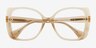 Monarch Brown AcetateEyeglass Frames from EyeBuyDirect, Closed View
