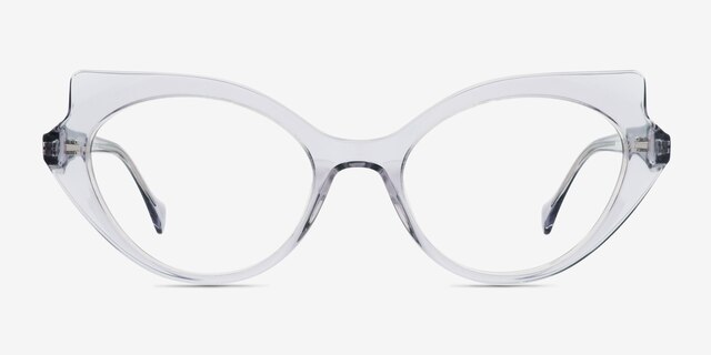 Painted Lady Gray AcetateEyeglass Frames from EyeBuyDirect, Front View