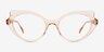 Painted Lady Coral AcetateEyeglass Frames from EyeBuyDirect, Front View