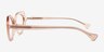 Painted Lady Coral AcetateEyeglass Frames from EyeBuyDirect, Side View