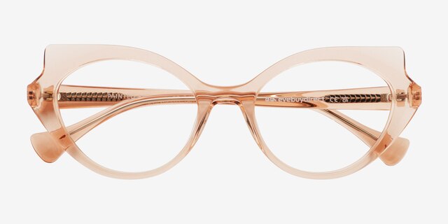 Painted Lady Coral AcetateEyeglass Frames from EyeBuyDirect, Closed View