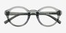 Miles Clear Green AcetateEyeglass Frames from EyeBuyDirect, Closed View