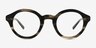 Miles Striped Brown AcetateEyeglass Frames from EyeBuyDirect, Front View