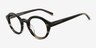 Miles Striped Brown AcetateEyeglass Frames from EyeBuyDirect, Angle View