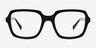 Coonrod Black Eco-friendlyEyeglass Frames from EyeBuyDirect, Front View