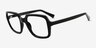 Coonrod Black Eco-friendlyEyeglass Frames from EyeBuyDirect, Angle View