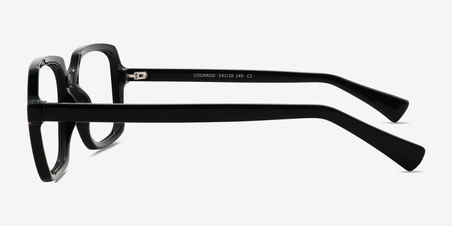 Coonrod Black Eco-friendlyEyeglass Frames from EyeBuyDirect, Side View