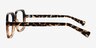 Coonrod Brown Floral Eco-friendlyEyeglass Frames from EyeBuyDirect, Side View