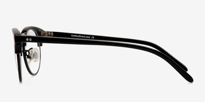 Annabel Noir Acetate-metal Montures de lunettes de vue d'EyeBuyDirect