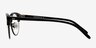 Annabel Black Acetate-metalEyeglass Frames from EyeBuyDirect, Side View