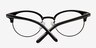 Annabel Black Acetate-metalEyeglass Frames from EyeBuyDirect, Closed View